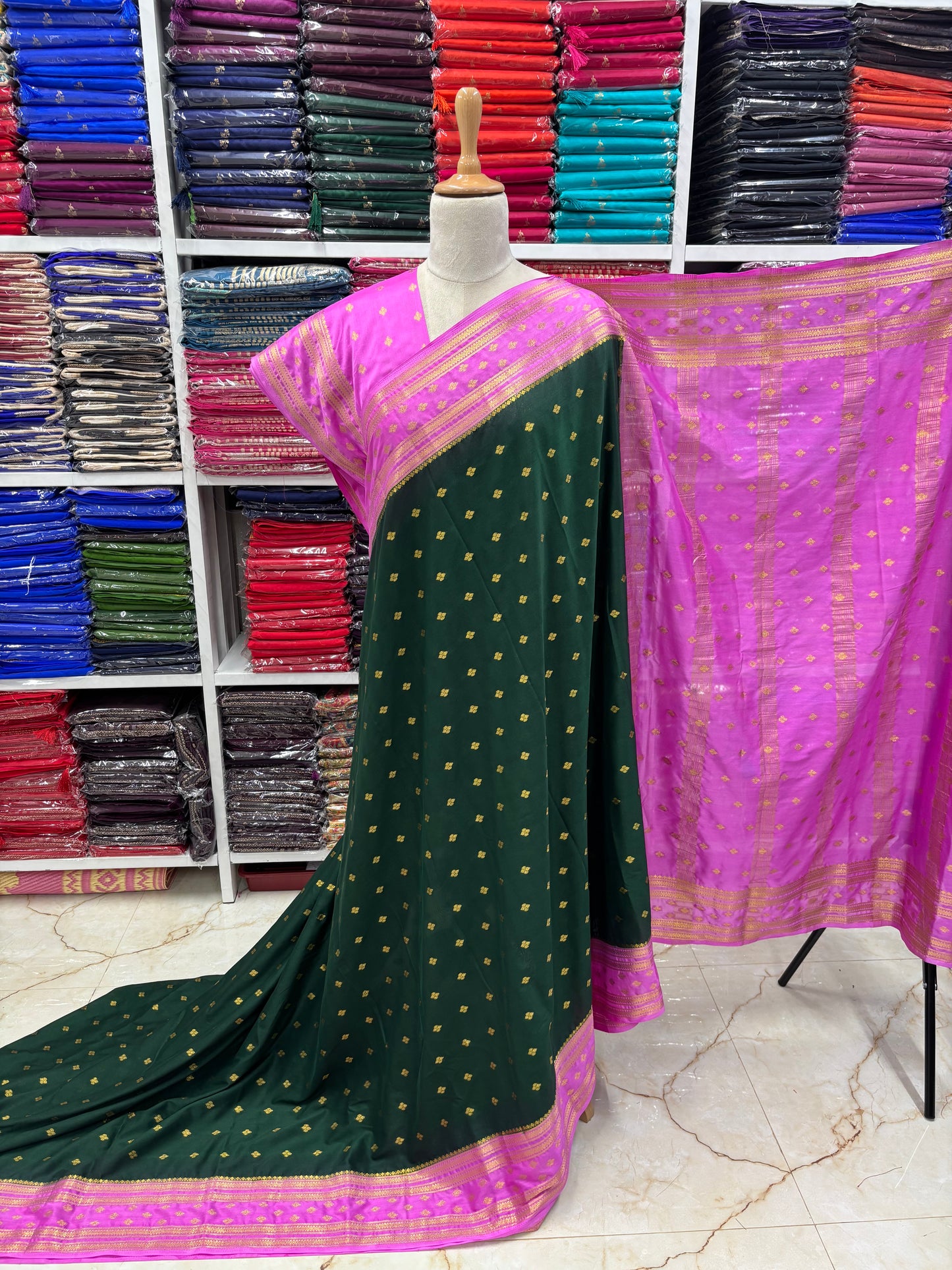 Semi Mysore Crepe (Premium, Motifs and Medium Bentex)