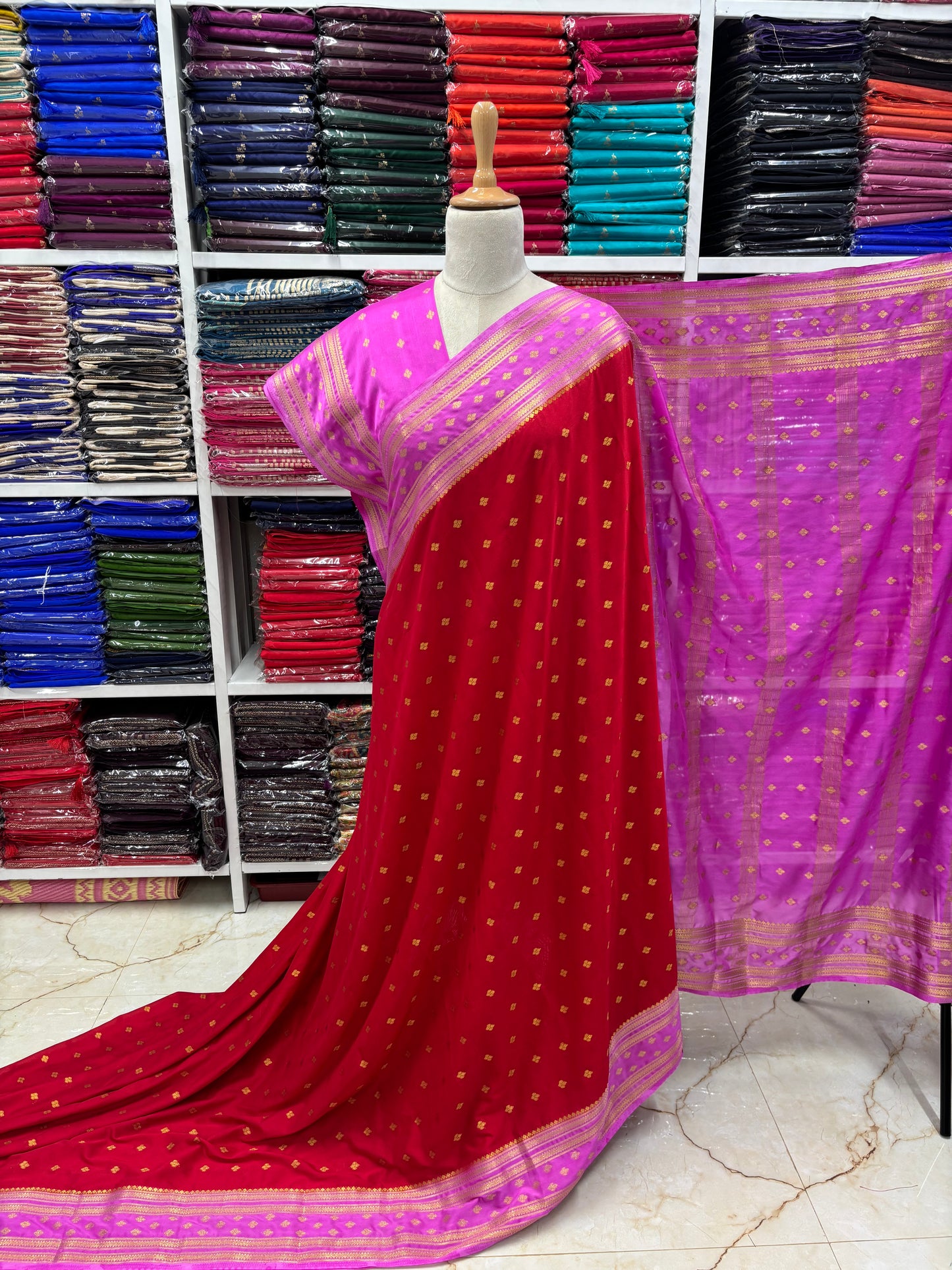 Semi Mysore Crepe (Premium, Motifs and Medium Bentex)