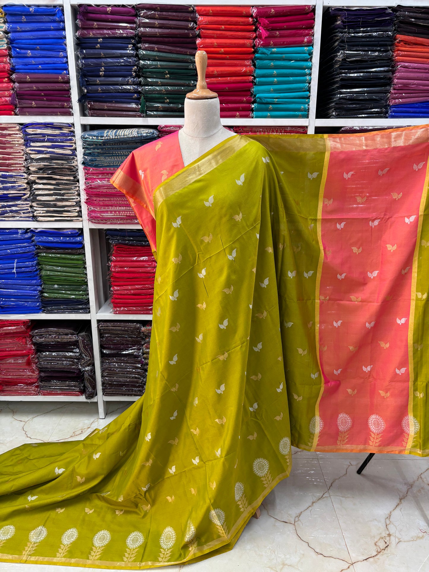 Semi Patola Saree (Double Leaves)
