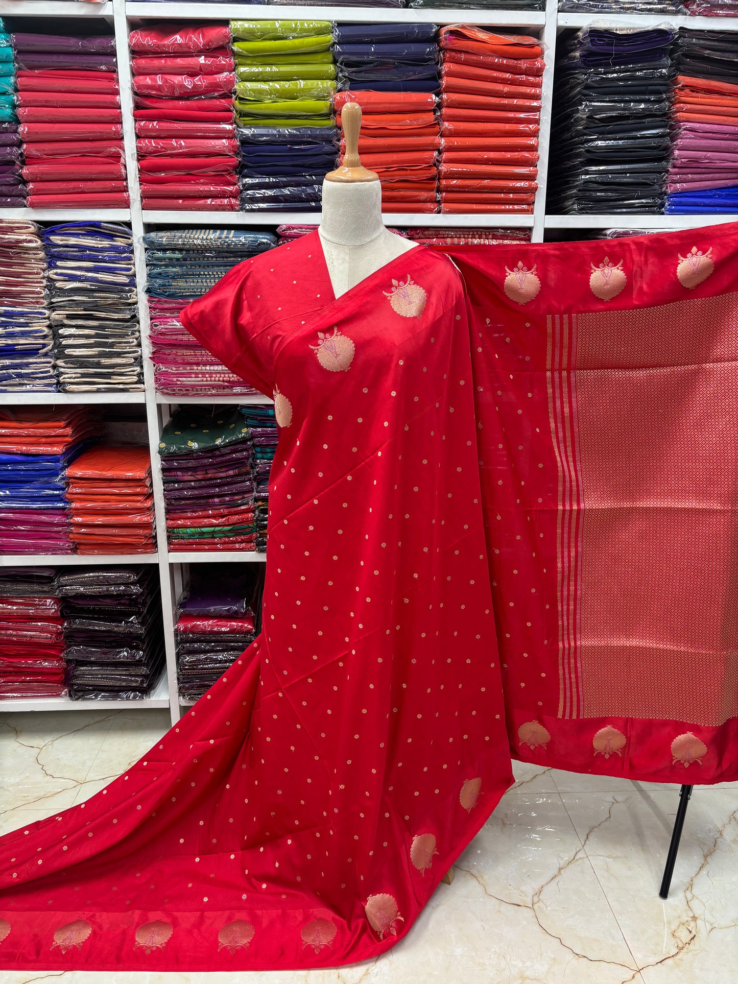 Russian Silk Saree (Satin Border)