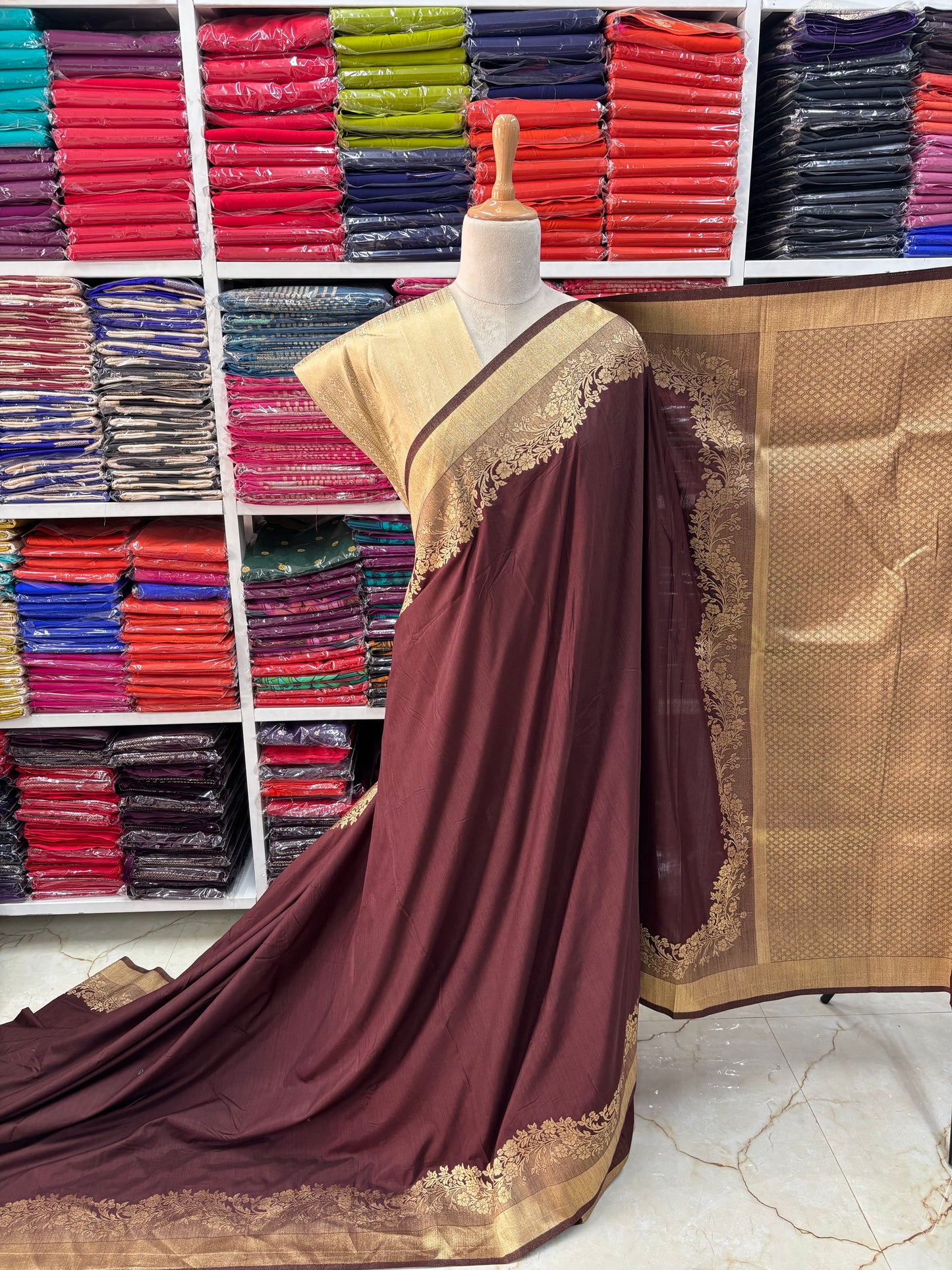 Mashru Silk (Floral Creeper)