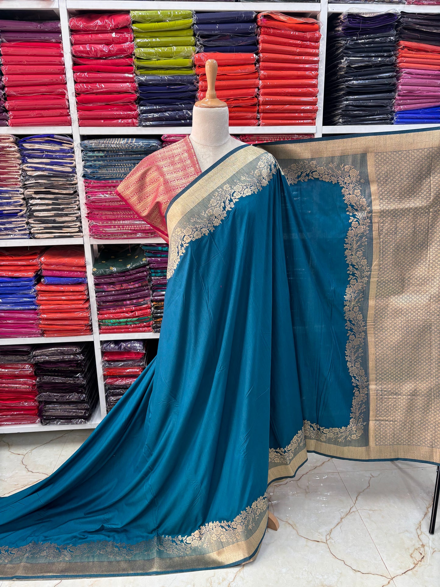 Mashru Silk (Floral Creeper)