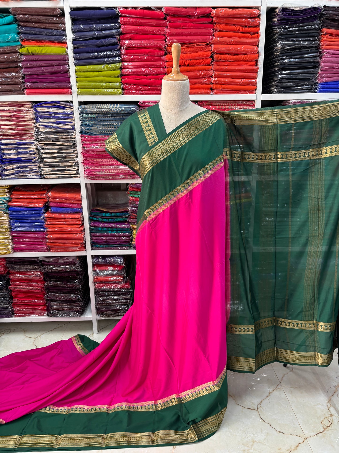 Semi Mysore Crepe (2D, Big Bentex Border)