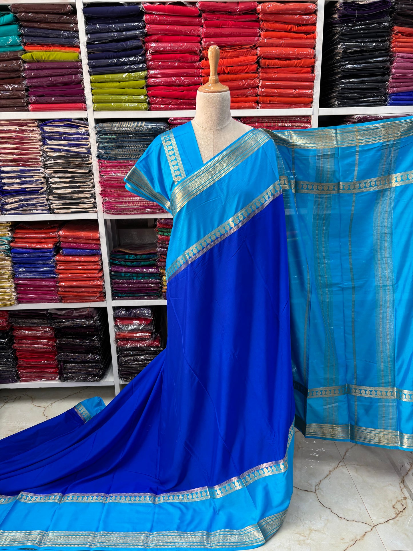 Semi Mysore Crepe (2D, Big Bentex Border)