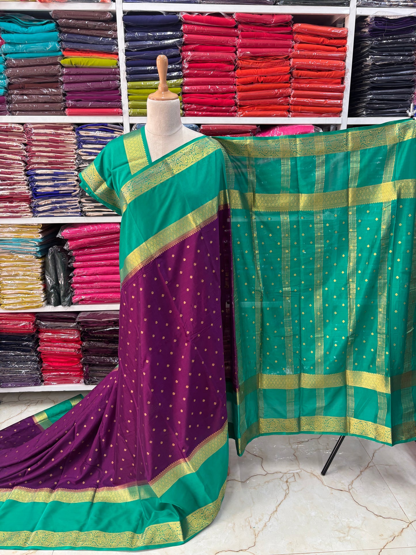 Semi Mysore Crepe (Motifs and Big Bentex)