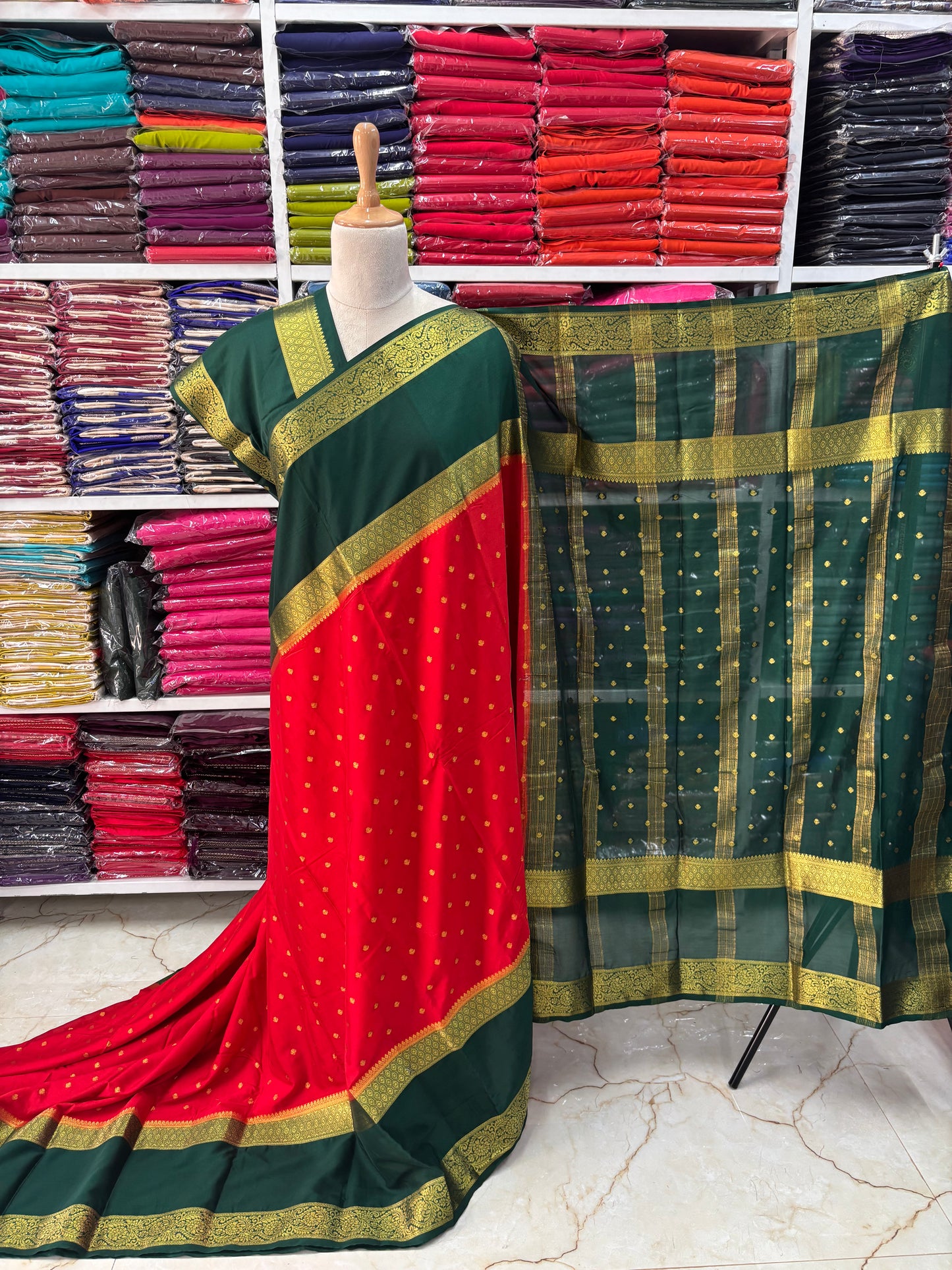 Semi Mysore Crepe (Motifs and Big Bentex)