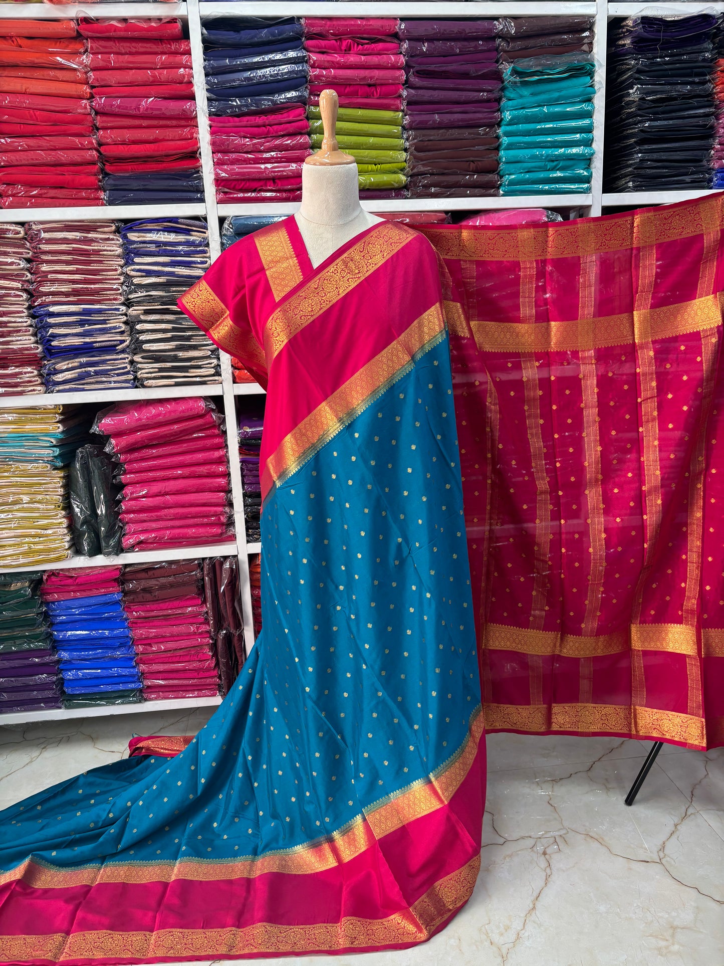 Semi Mysore Crepe (Motifs and Big Bentex)