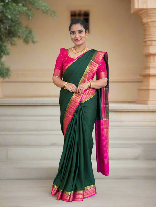 Semi Mysore Crepe (Sequence Border)