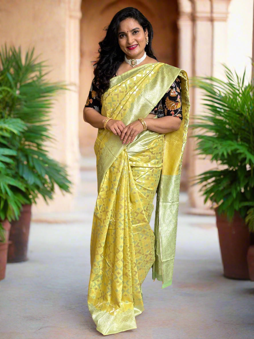 Cotton Blended Fancy Saree