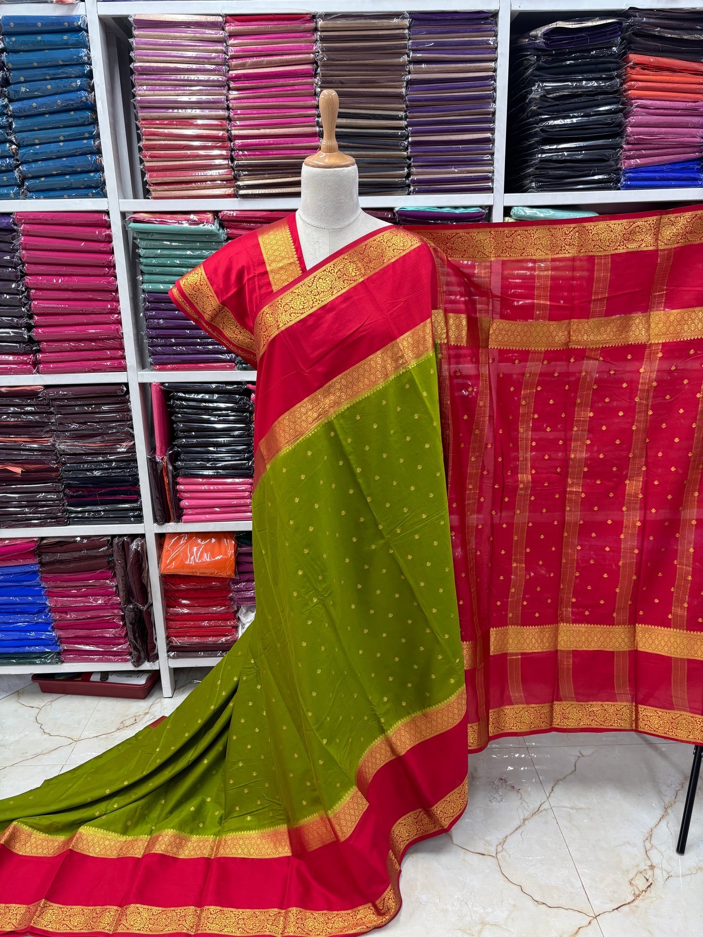 Semi Mysore Crepe (Motifs and Big Bentex)
