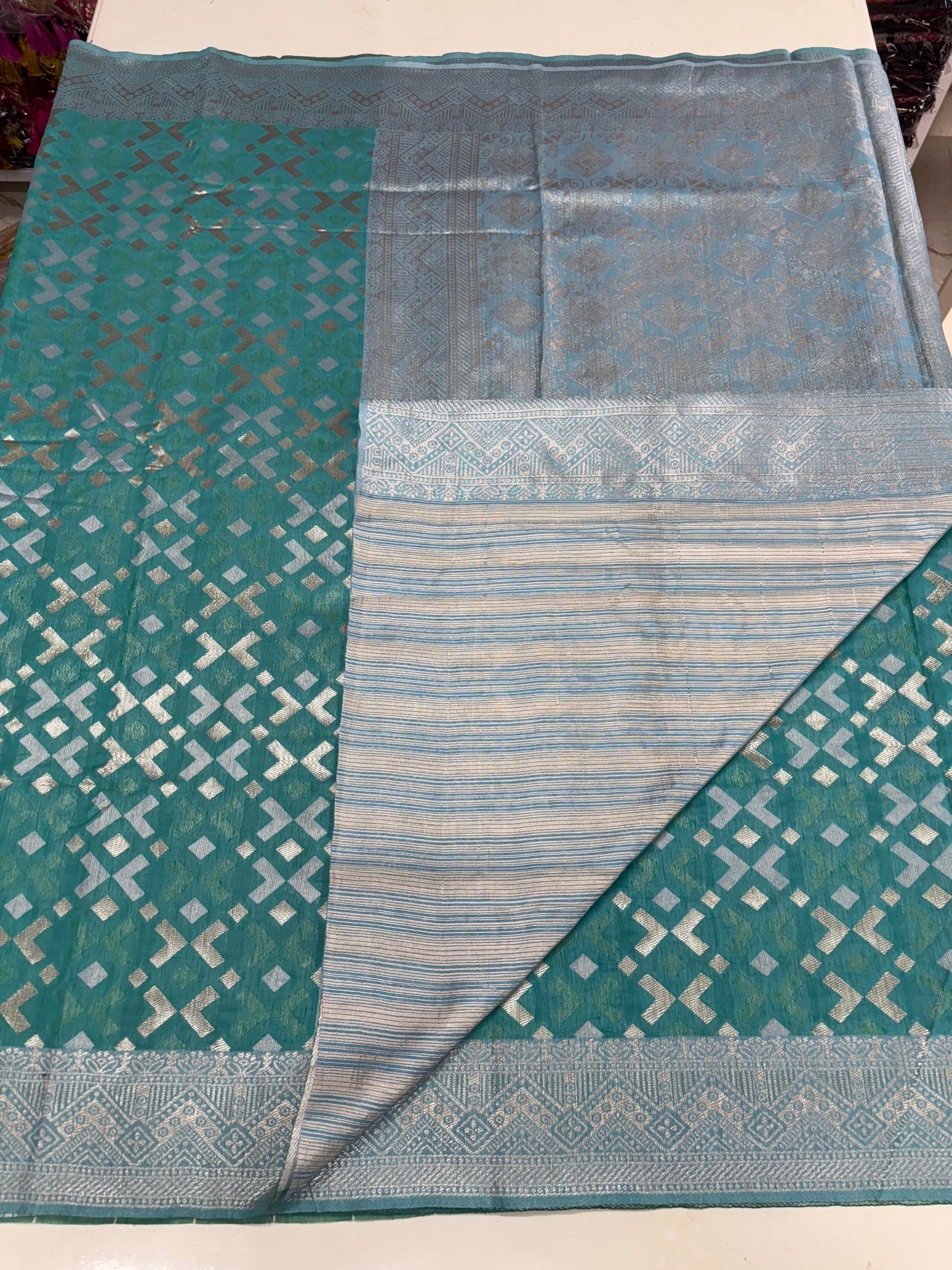 Cotton Blended Fancy Saree