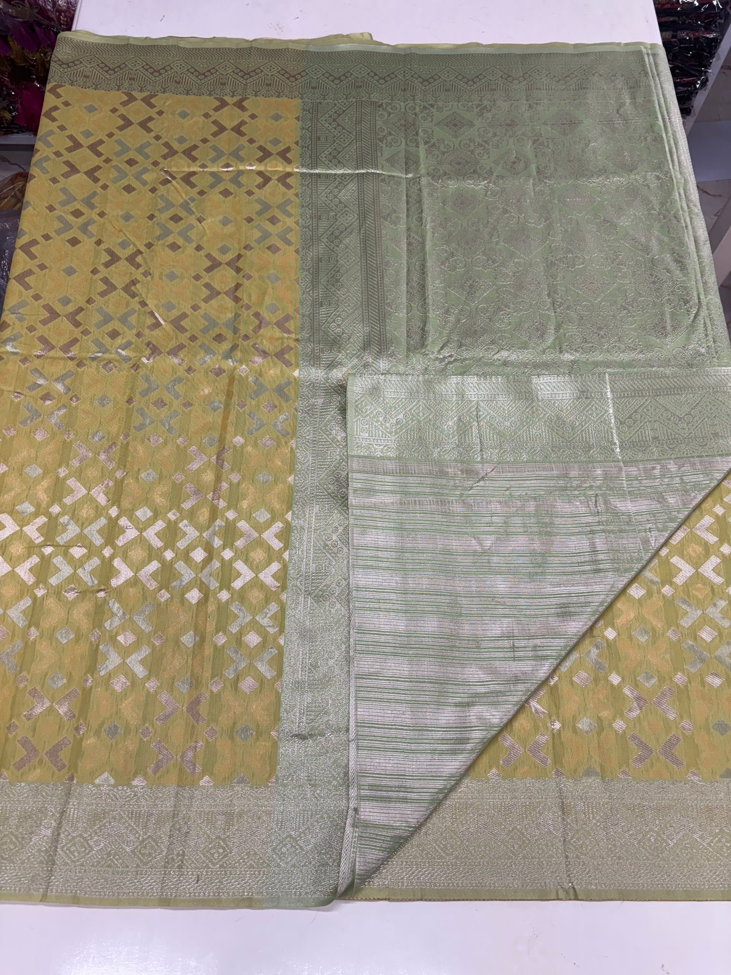 Cotton Blended Fancy Saree