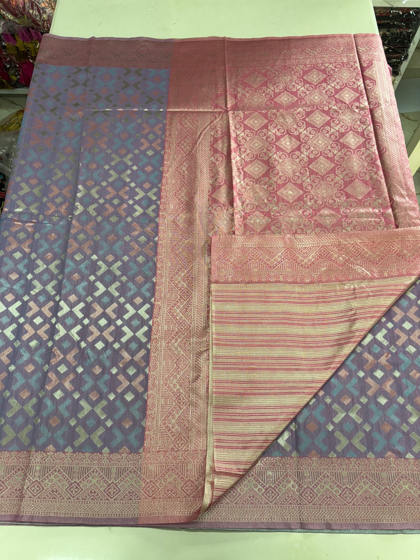Cotton Blended Fancy Saree