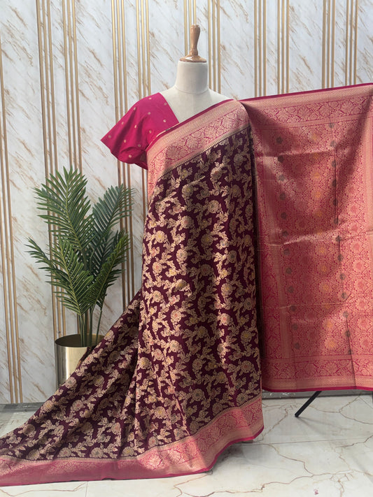 Banarasi Dola (Jaal Pattern with Grand Pallu)