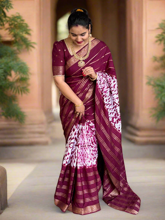 Semi Mysore Crepe (2D, Shibori)
