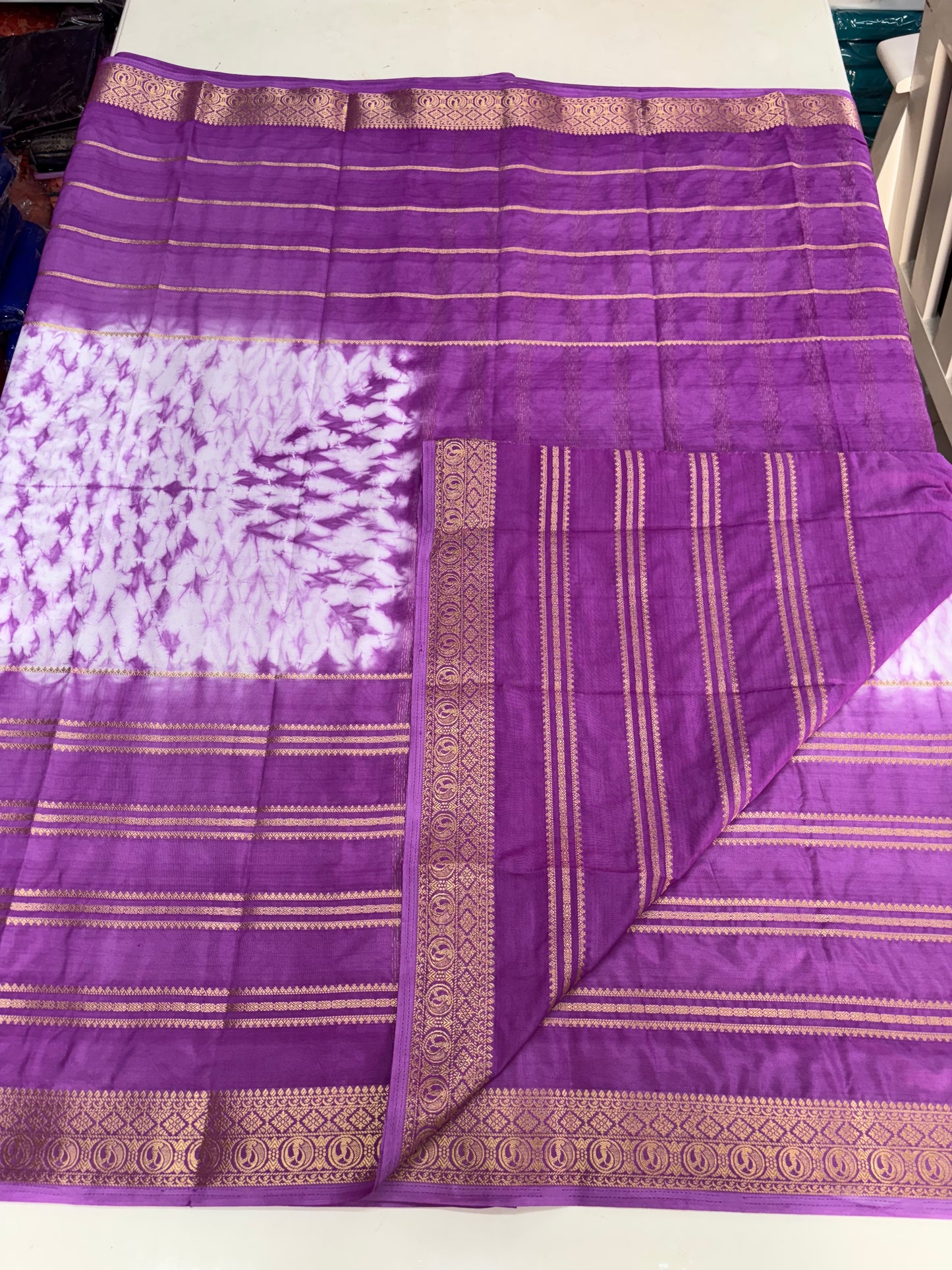 Semi Mysore Crepe (2D, Shibori)