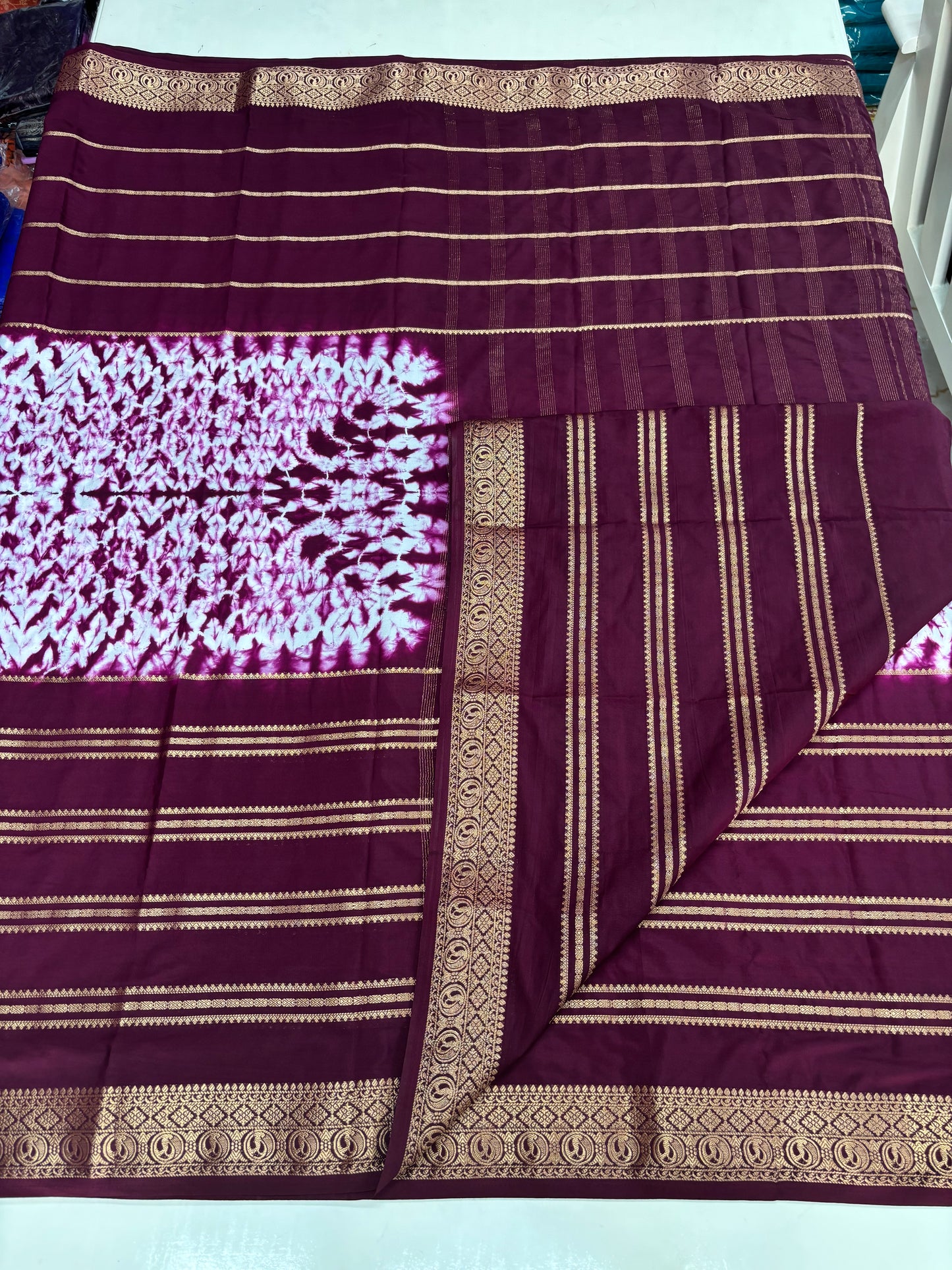 Semi Mysore Crepe (2D, Shibori)