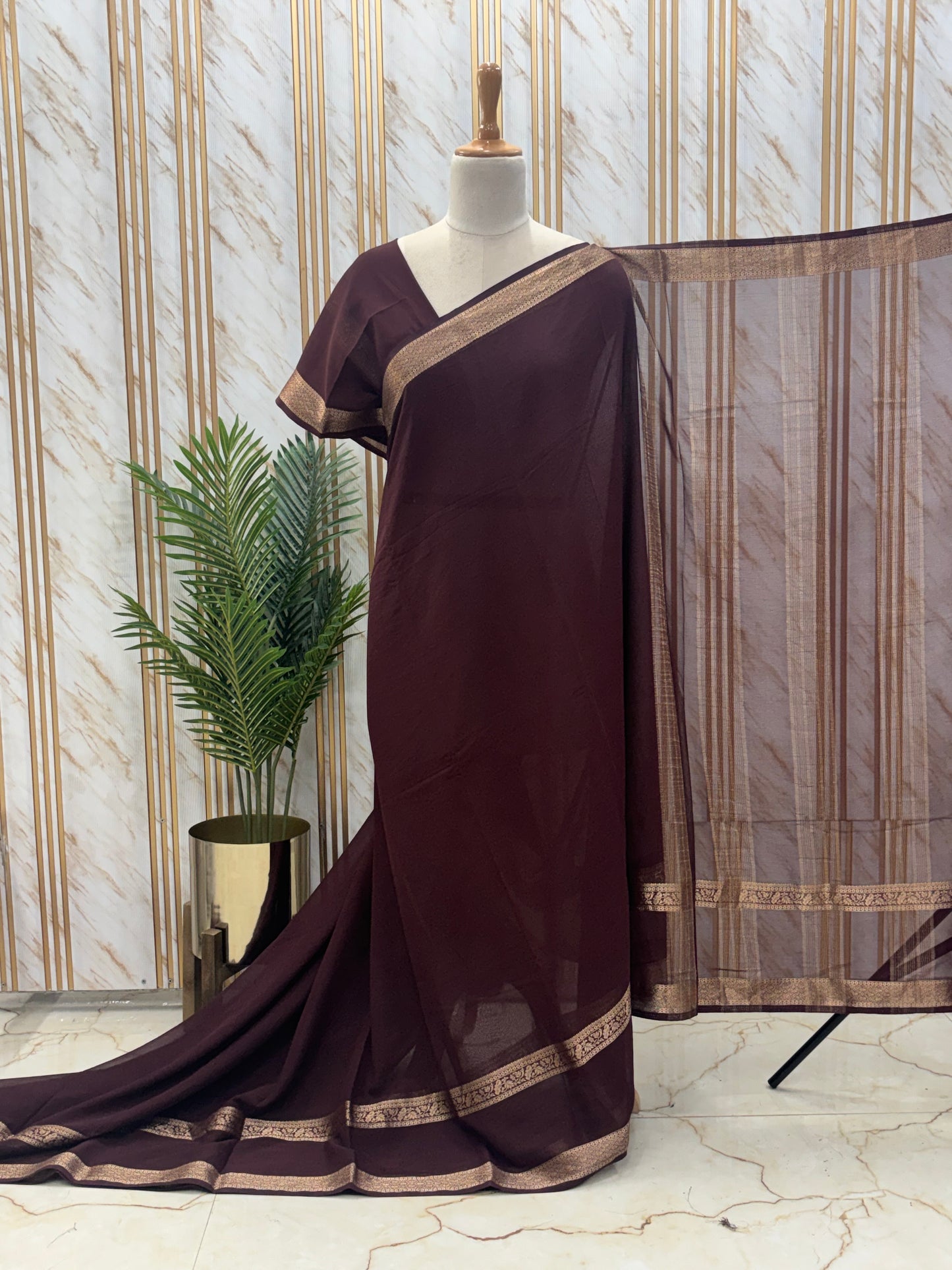 Georgette Chiffon (SS Bentex Border)