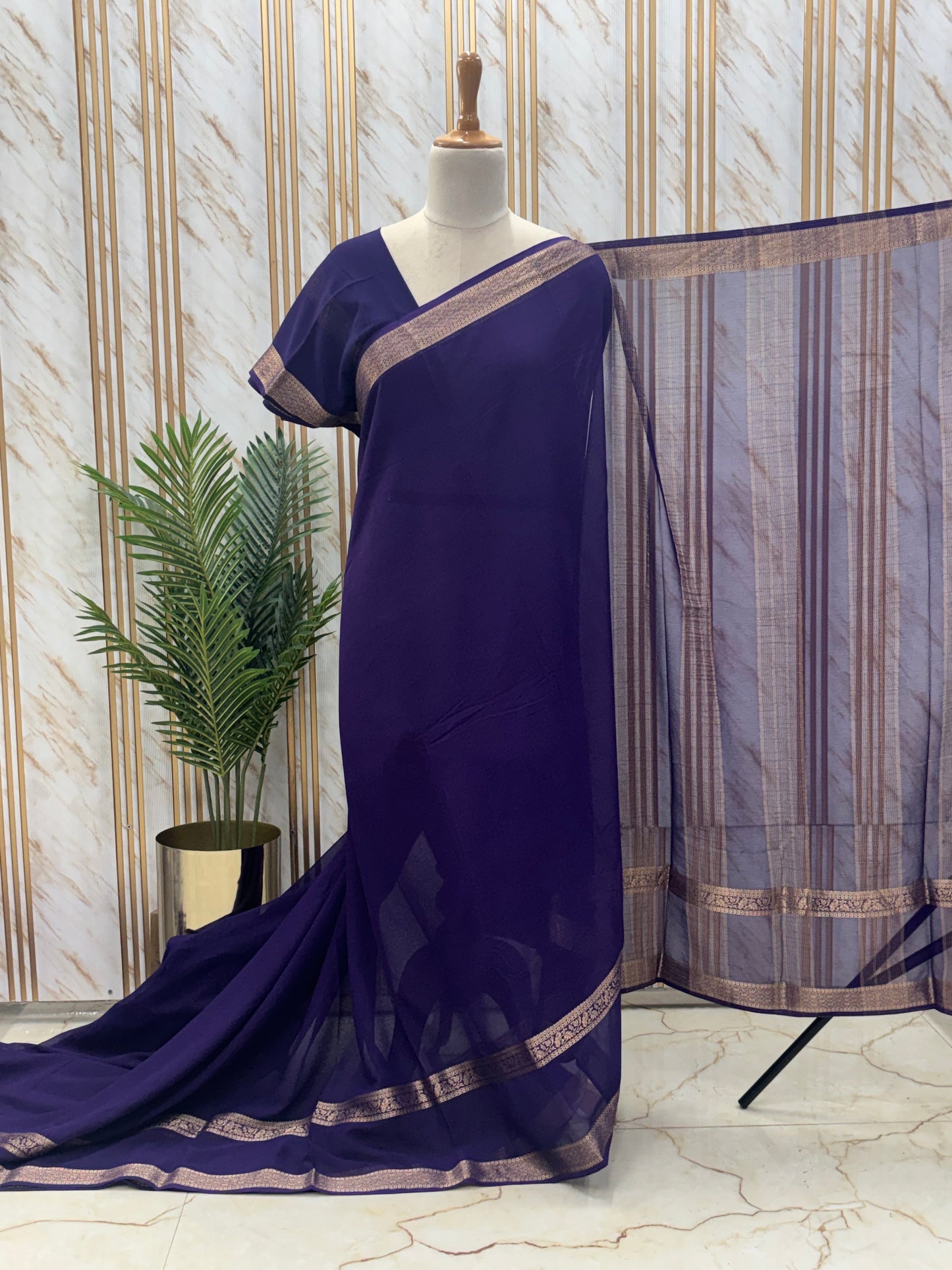 Georgette Chiffon (SS Bentex Border)