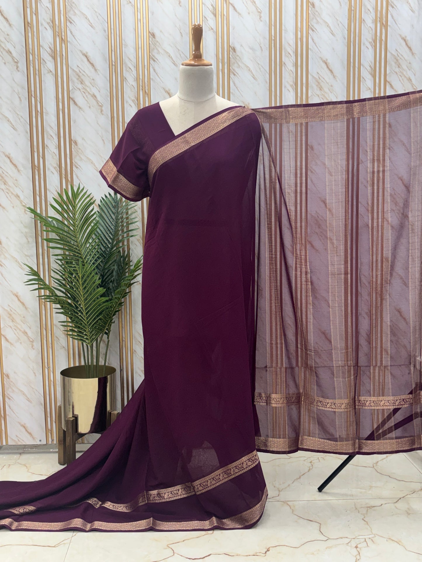 Georgette Chiffon (SS Bentex Border)