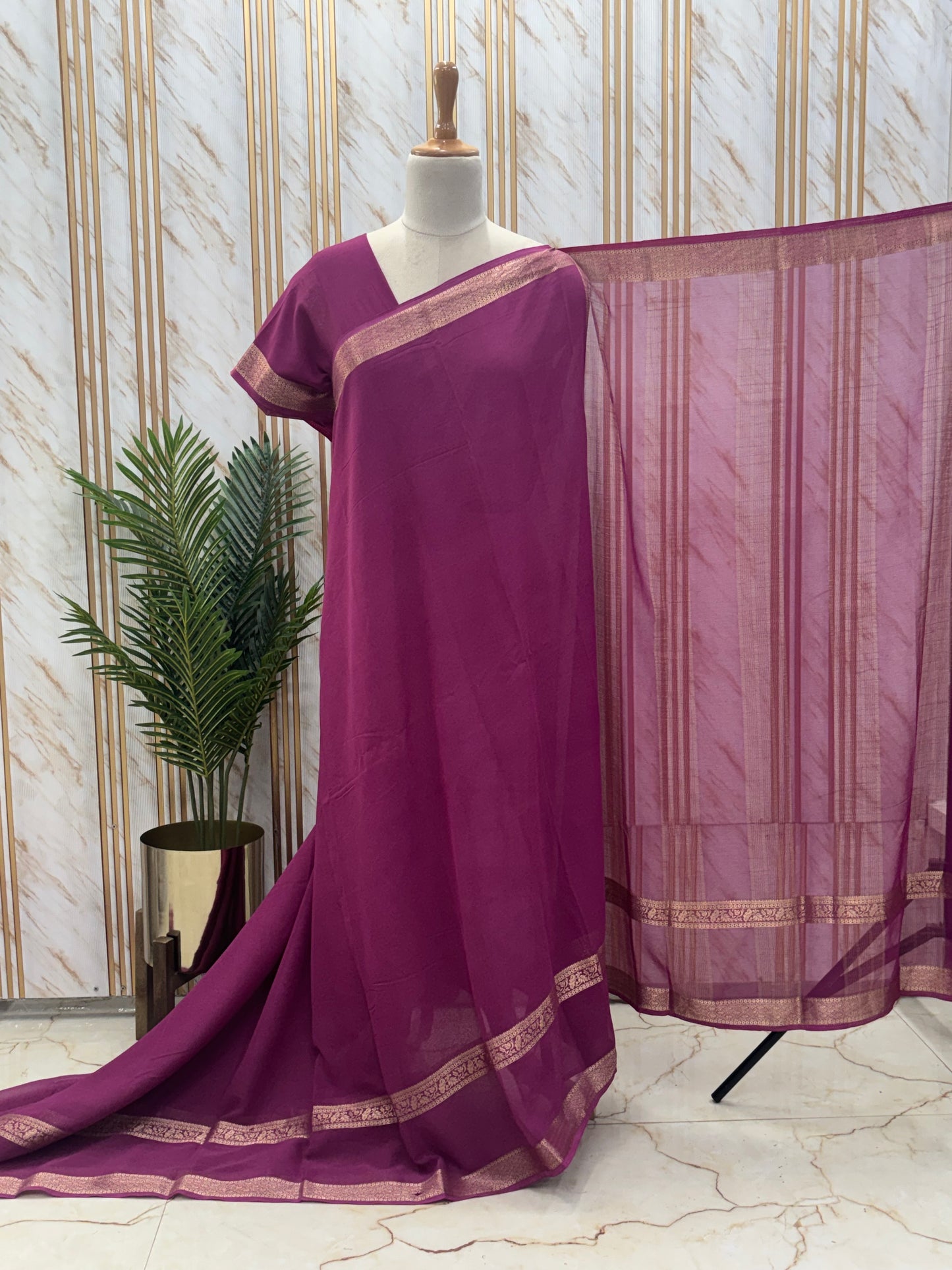 Georgette Chiffon (SS Bentex Border)