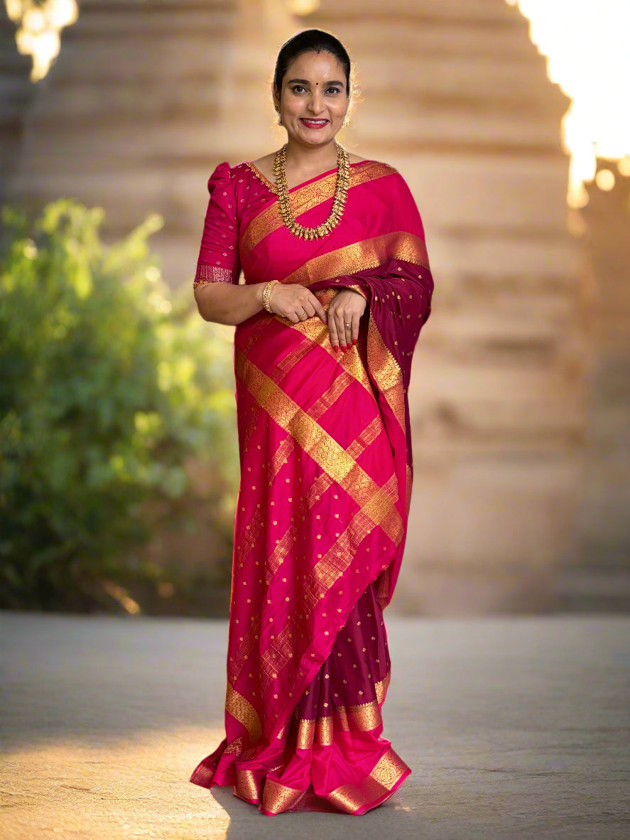 Semi Mysore Crepe (Motifs and Big Bentex)