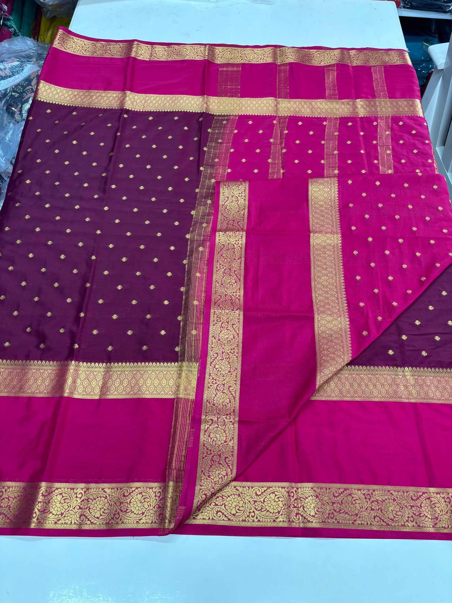 Semi Mysore Crepe (Motifs and Big Bentex)