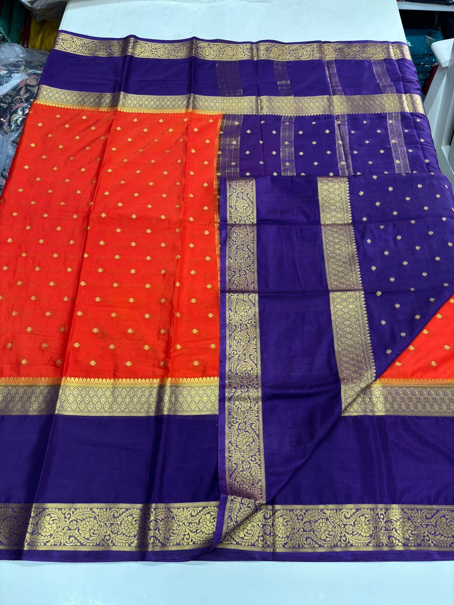 Semi Mysore Crepe (Motifs and Big Bentex)