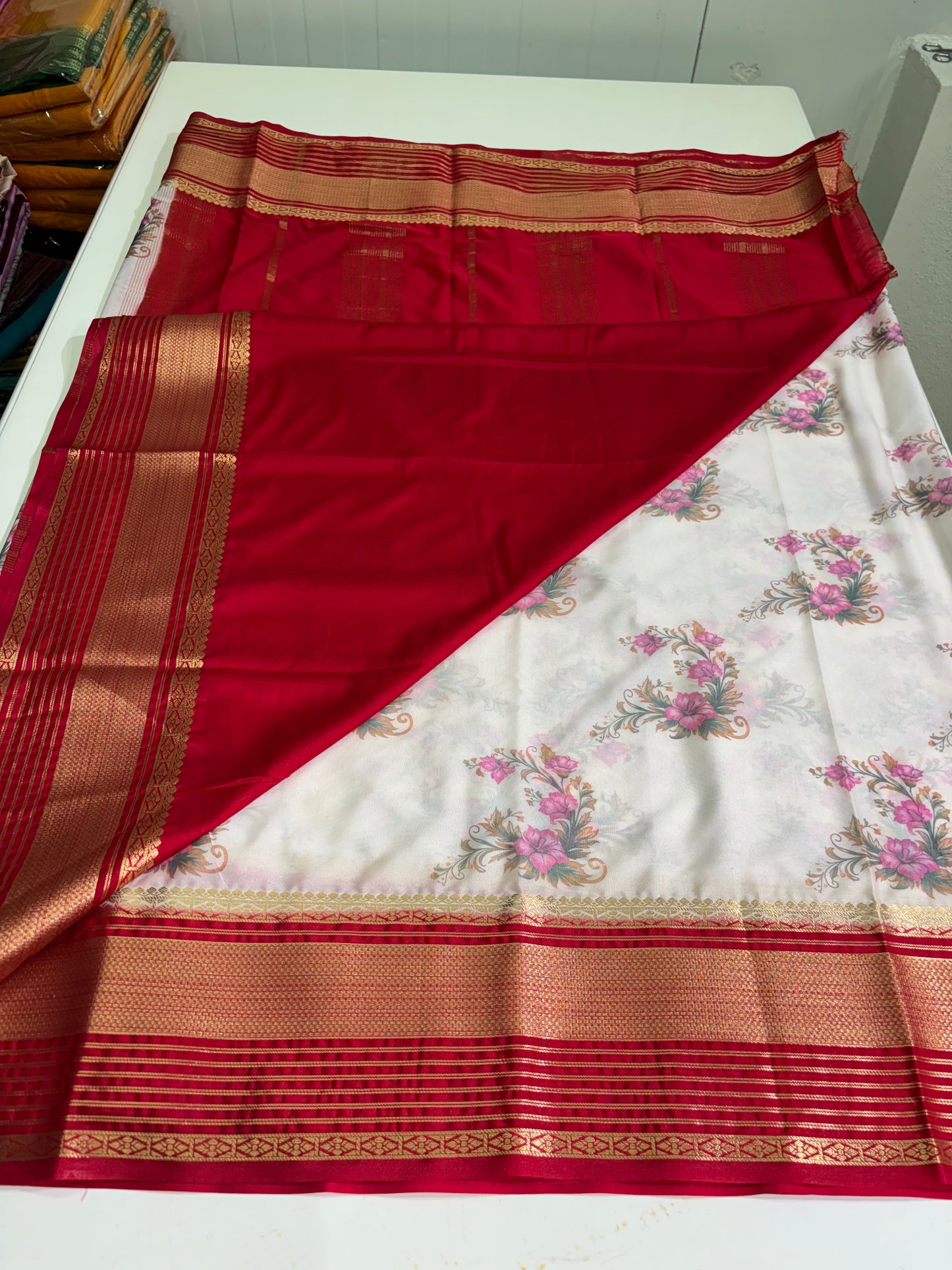Printed Semi Mysore Crepe