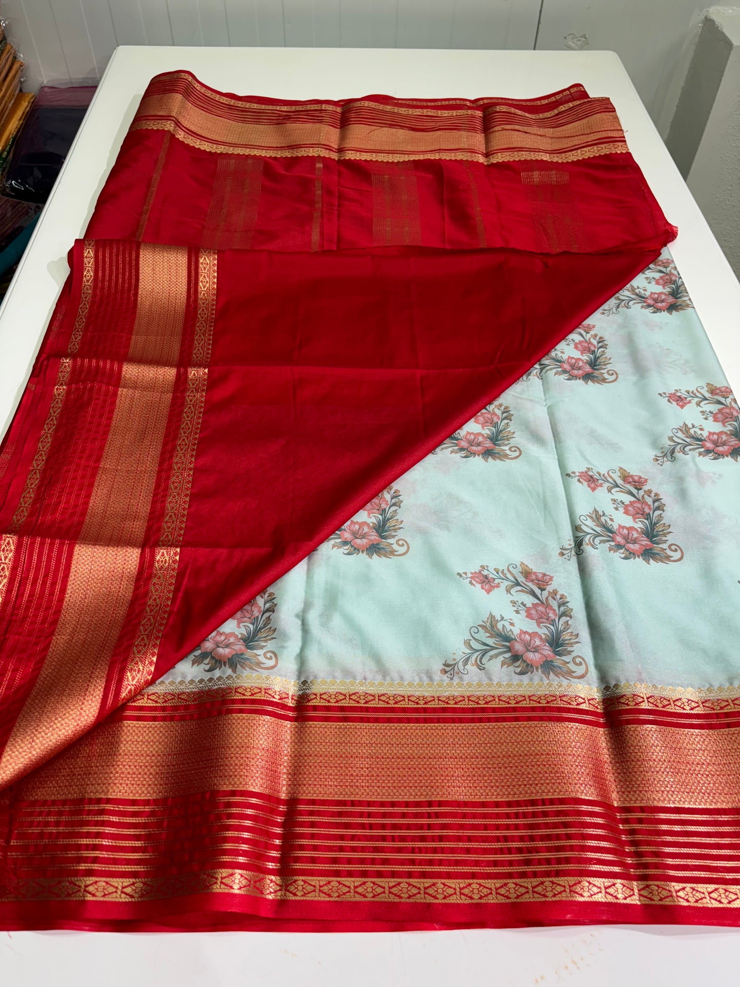 Printed Semi Mysore Crepe