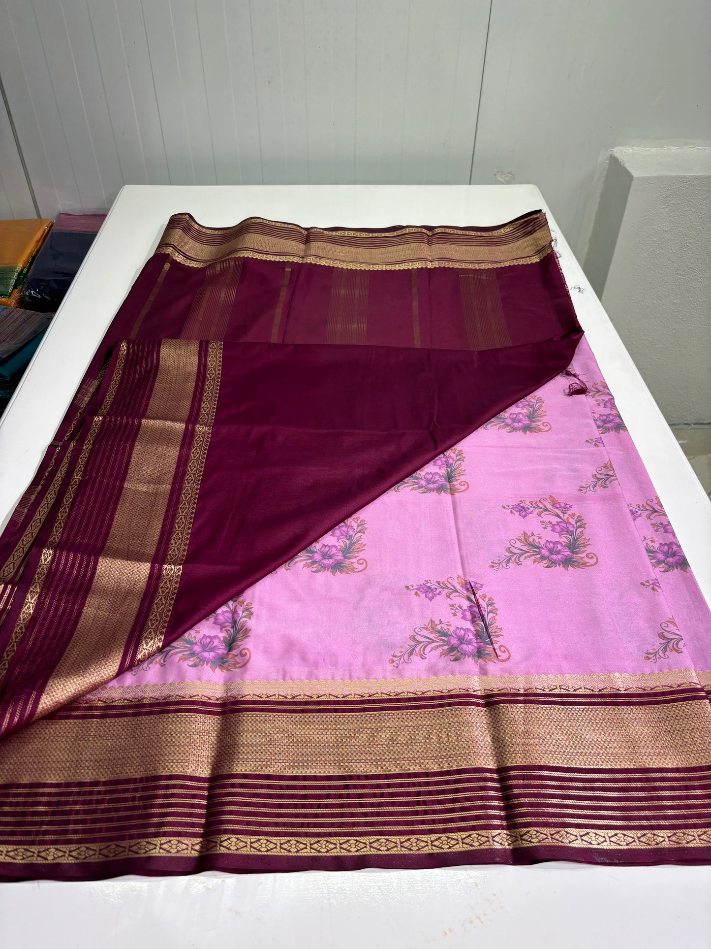 Printed Semi Mysore Crepe