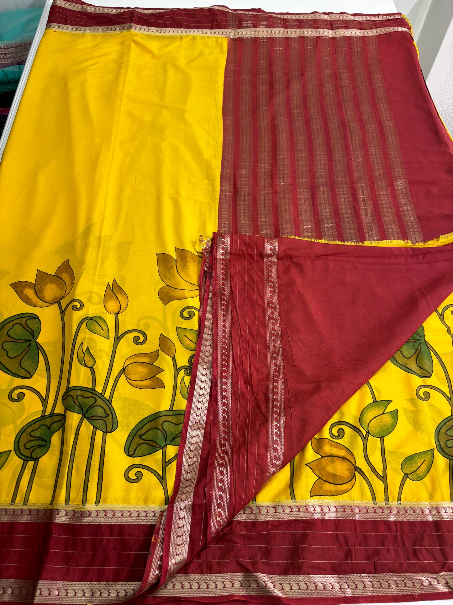 Printed Semi Mysore Crepe