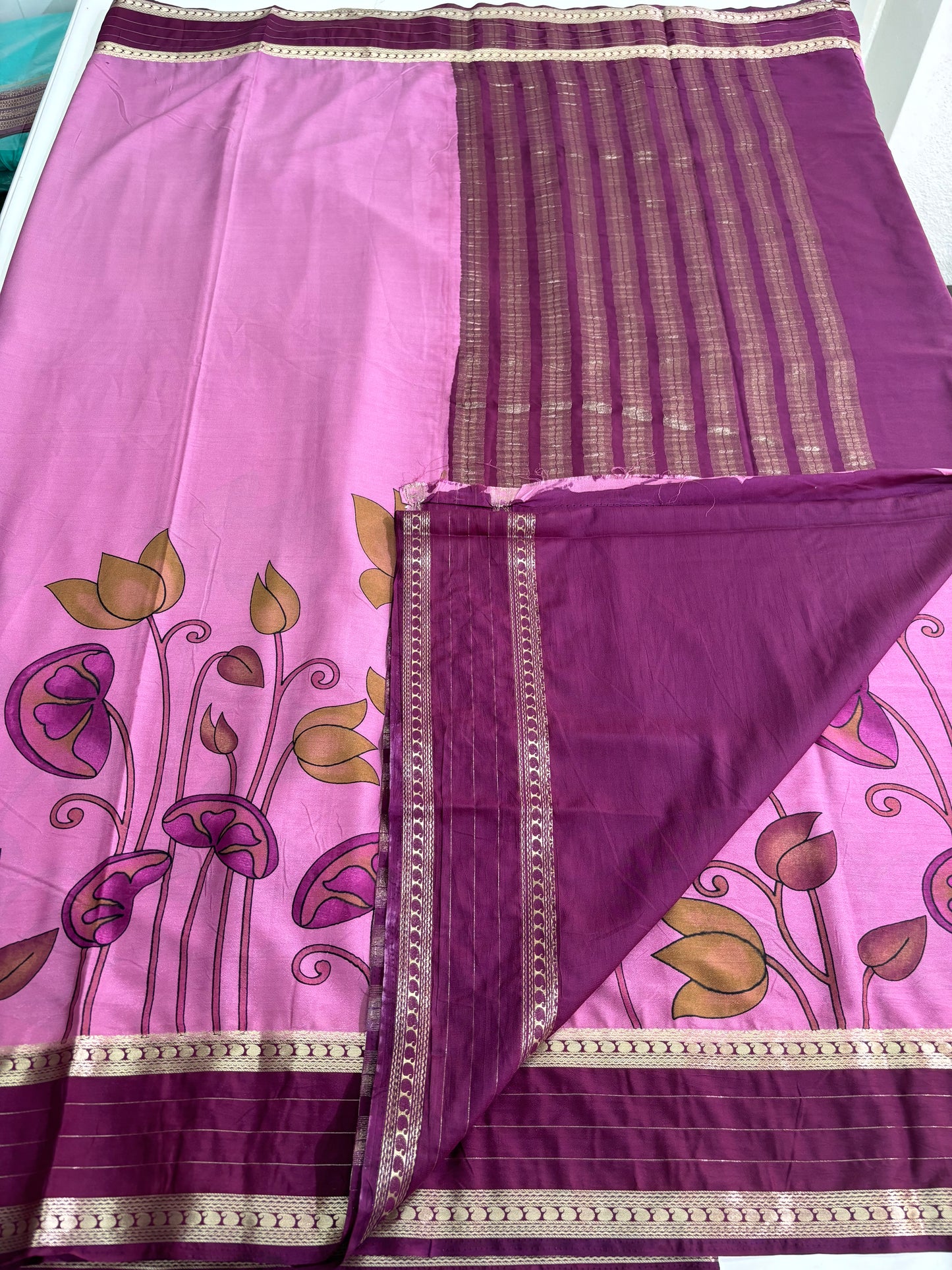 Printed Semi Mysore Crepe