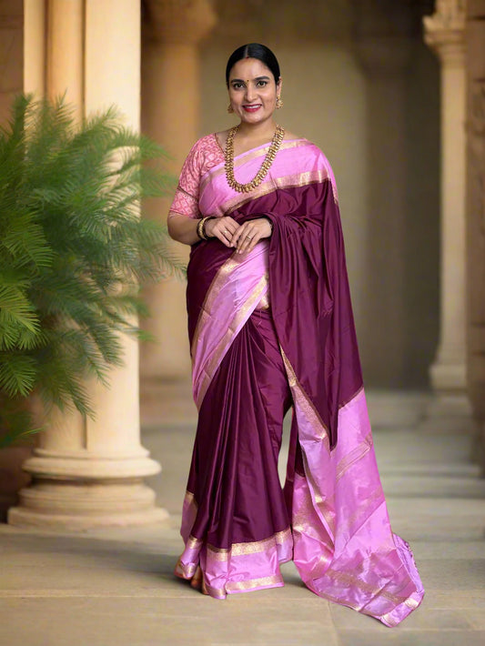 Semi Mysore Crepe (Premium, Mango Motifs Bentex Border)
