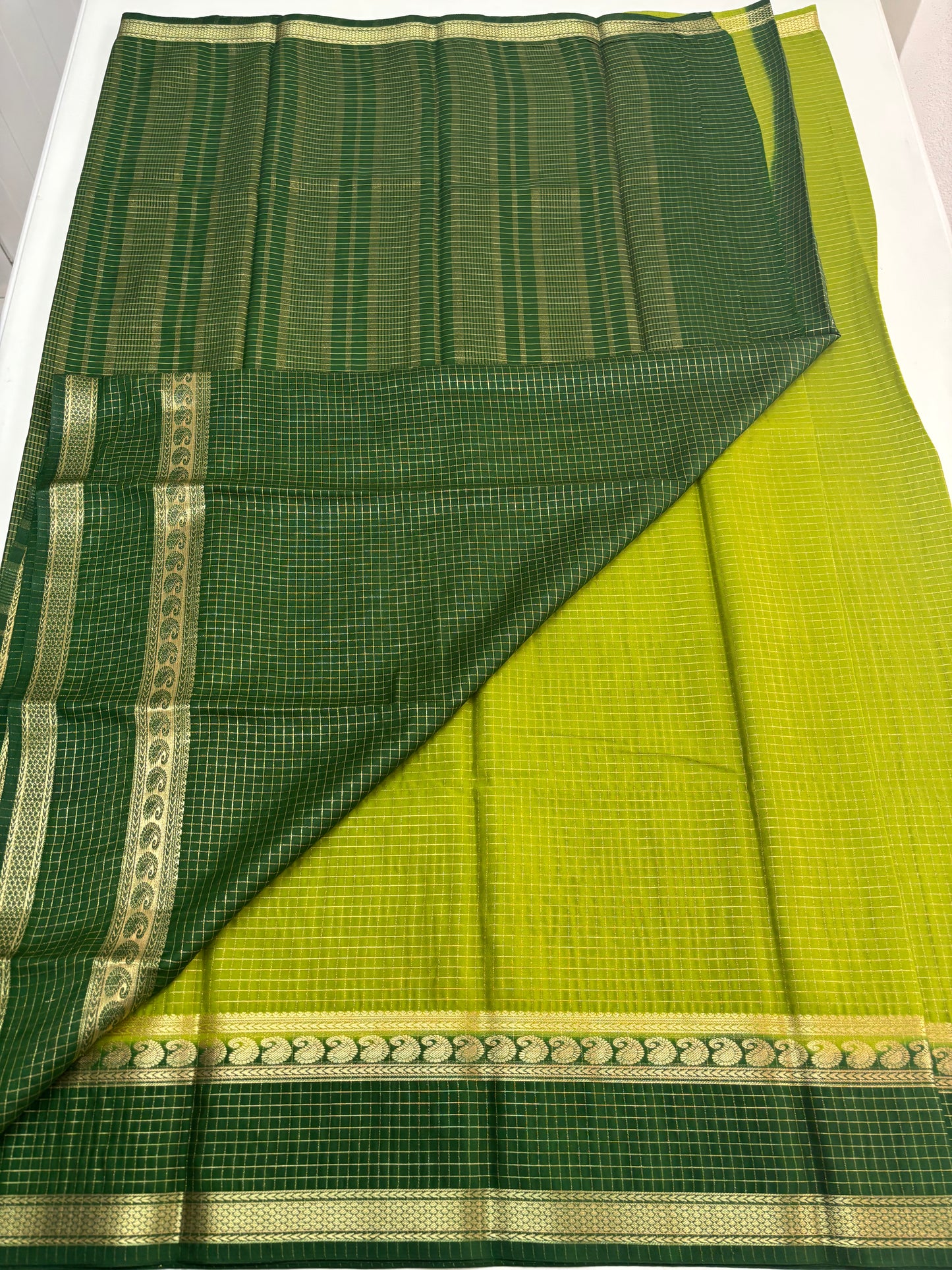 Semi Mysore Crepe (Checks Bentex)