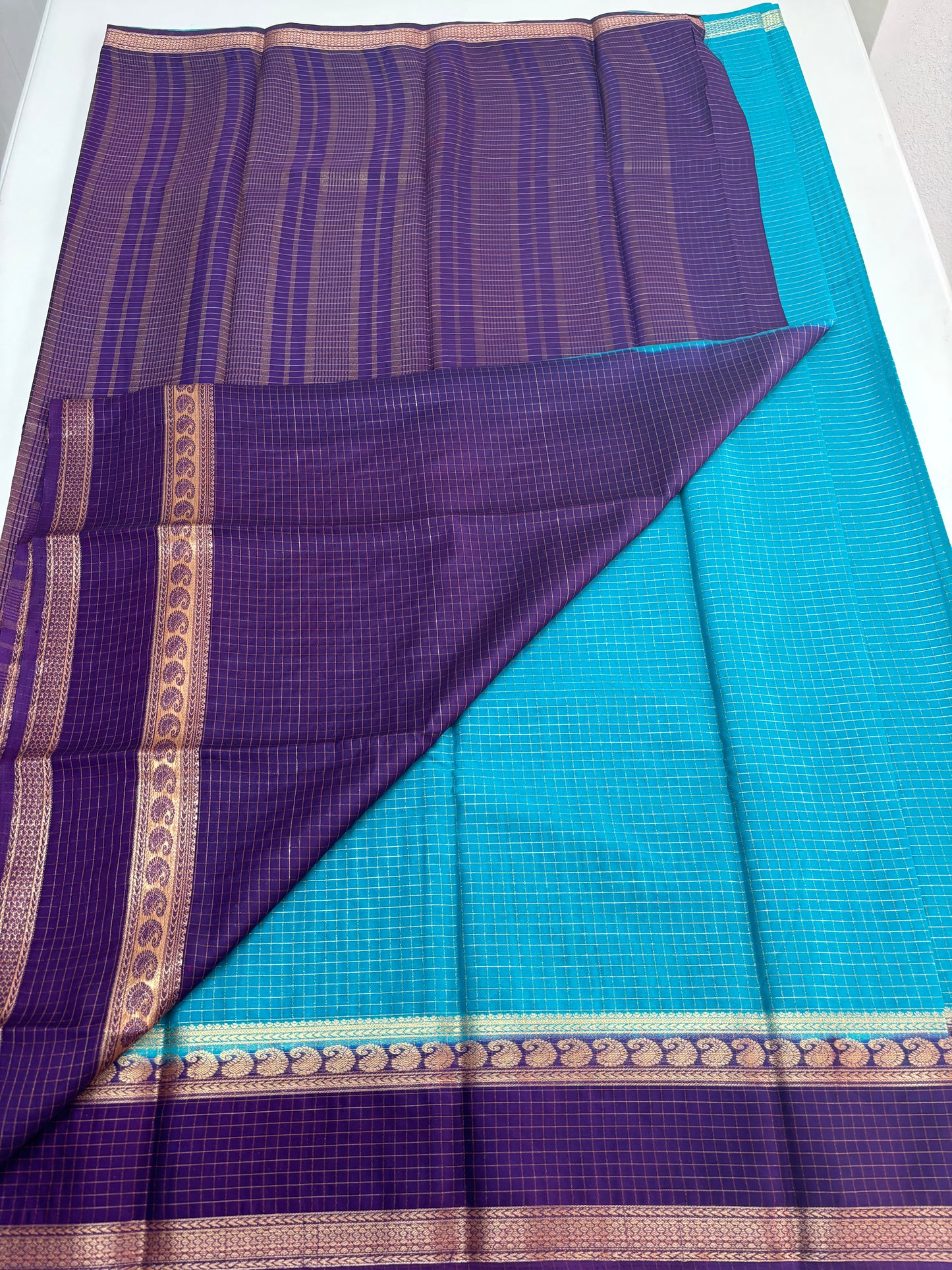 Semi Mysore Crepe (Checks Bentex)