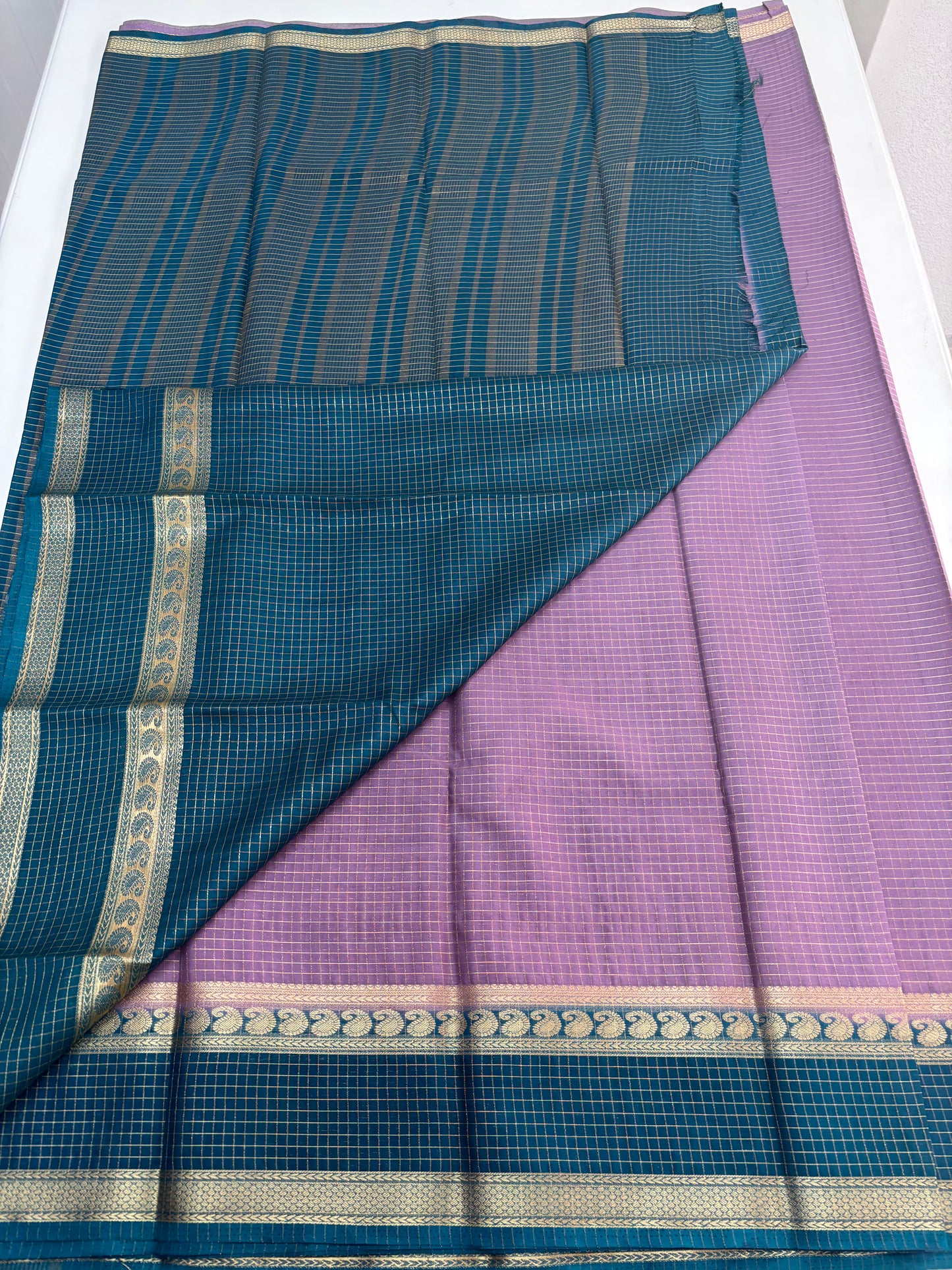 Semi Mysore Crepe (Checks Bentex)