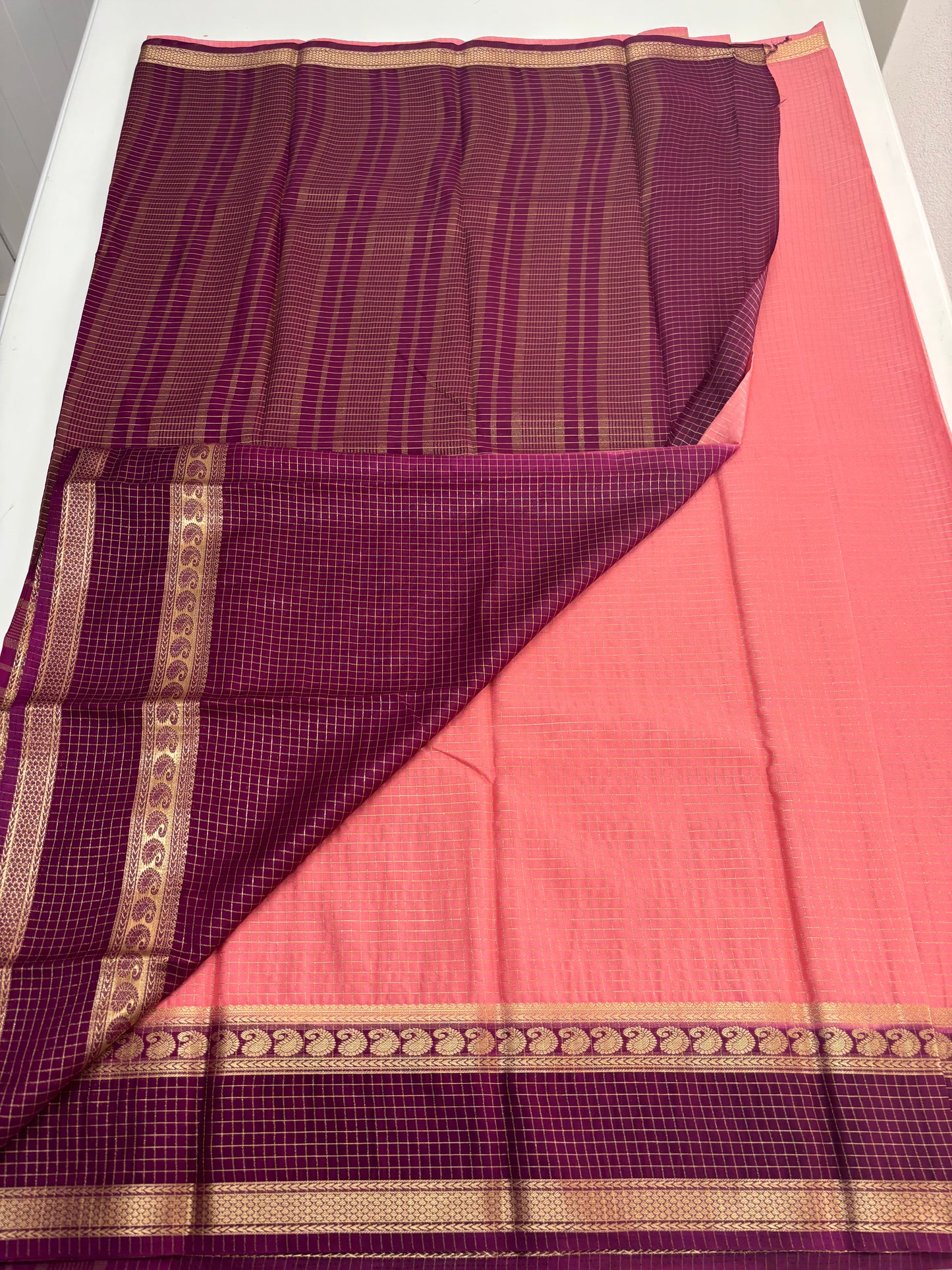 Semi Mysore Crepe (Checks Bentex)