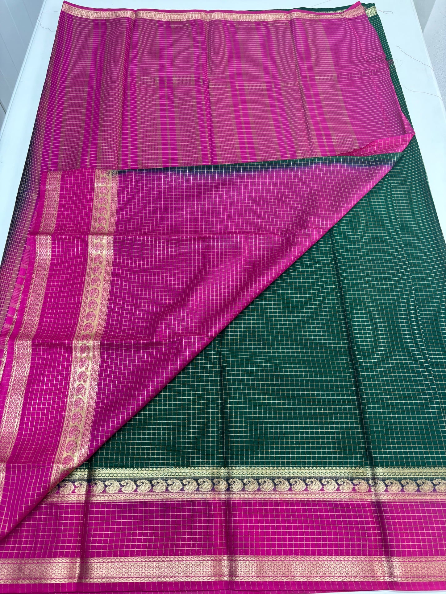 Semi Mysore Crepe (Checks Bentex)