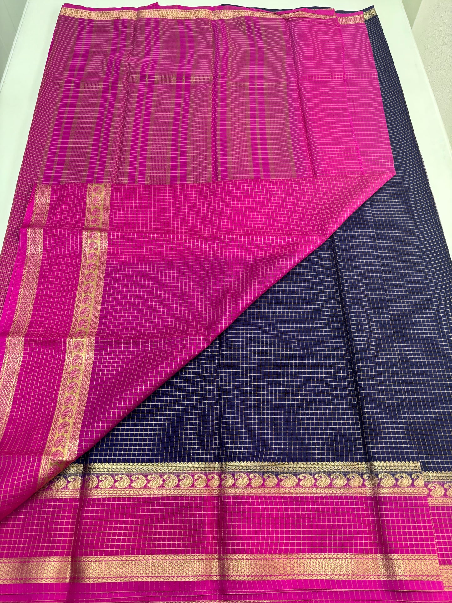 Semi Mysore Crepe (Checks Bentex)