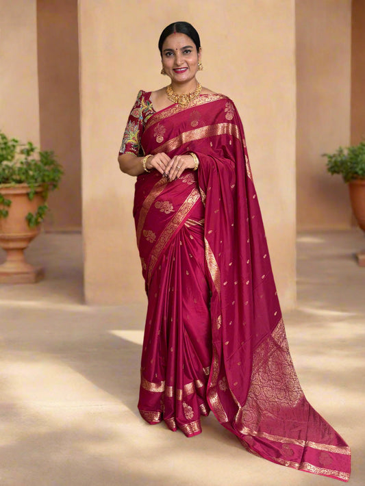 Semi Mysore Crepe (Premium, Floral Bentex and Grand Pallu)