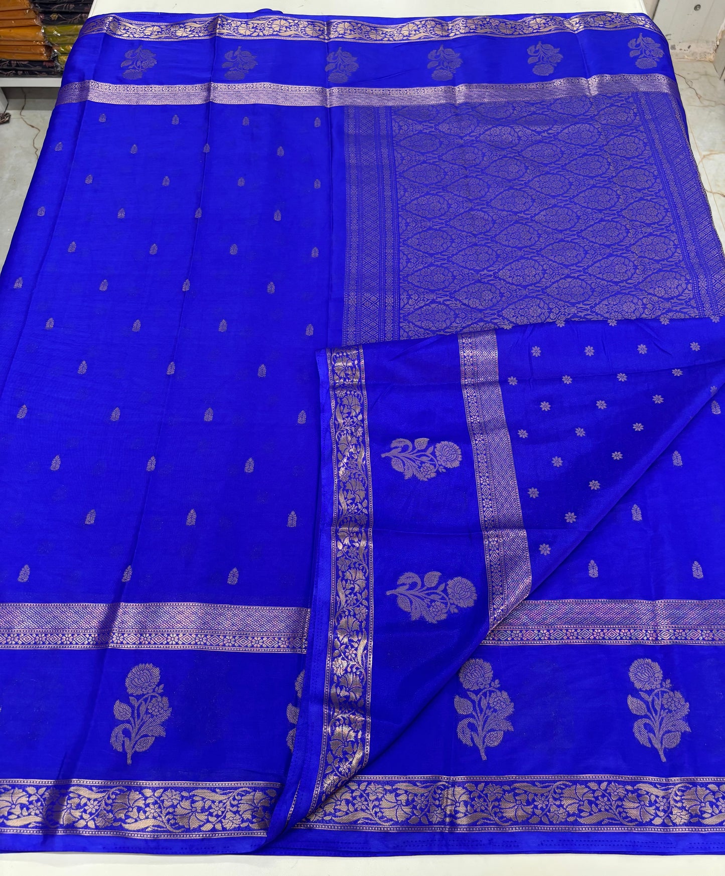 Semi Mysore Crepe (Premium, Floral Bentex and Grand Pallu)