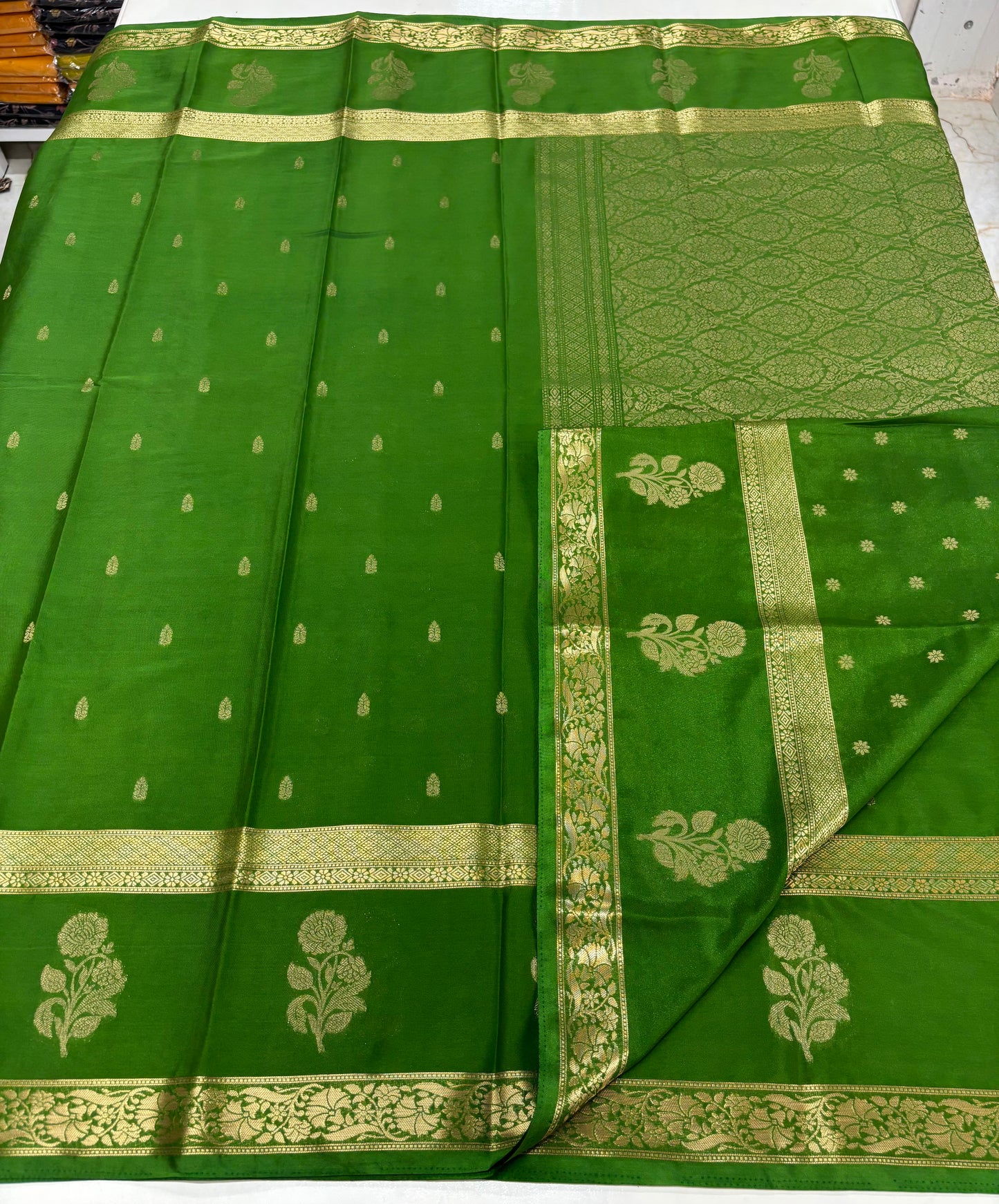 Semi Mysore Crepe (Premium, Floral Bentex and Grand Pallu)