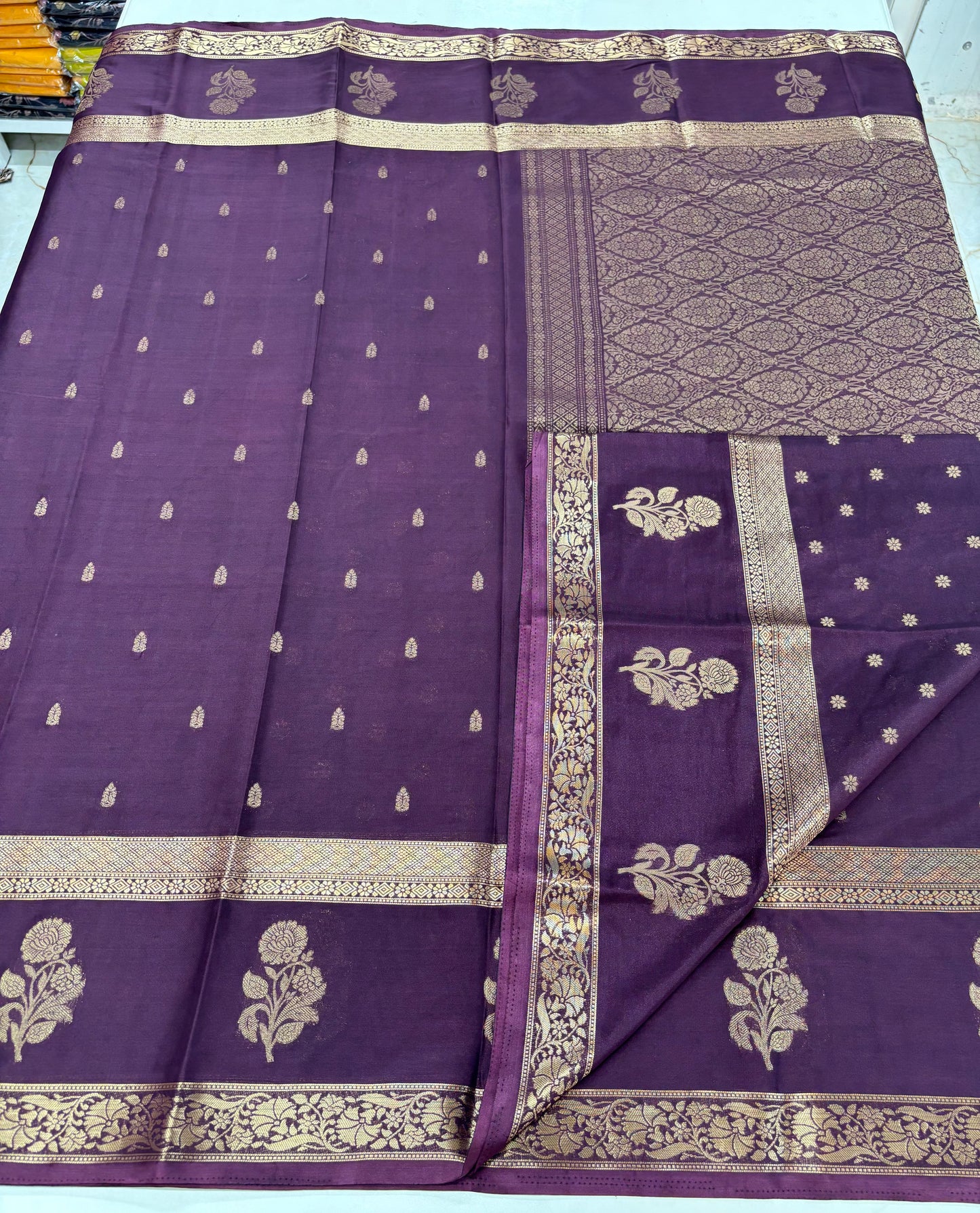 Semi Mysore Crepe (Premium, Floral Bentex and Grand Pallu)