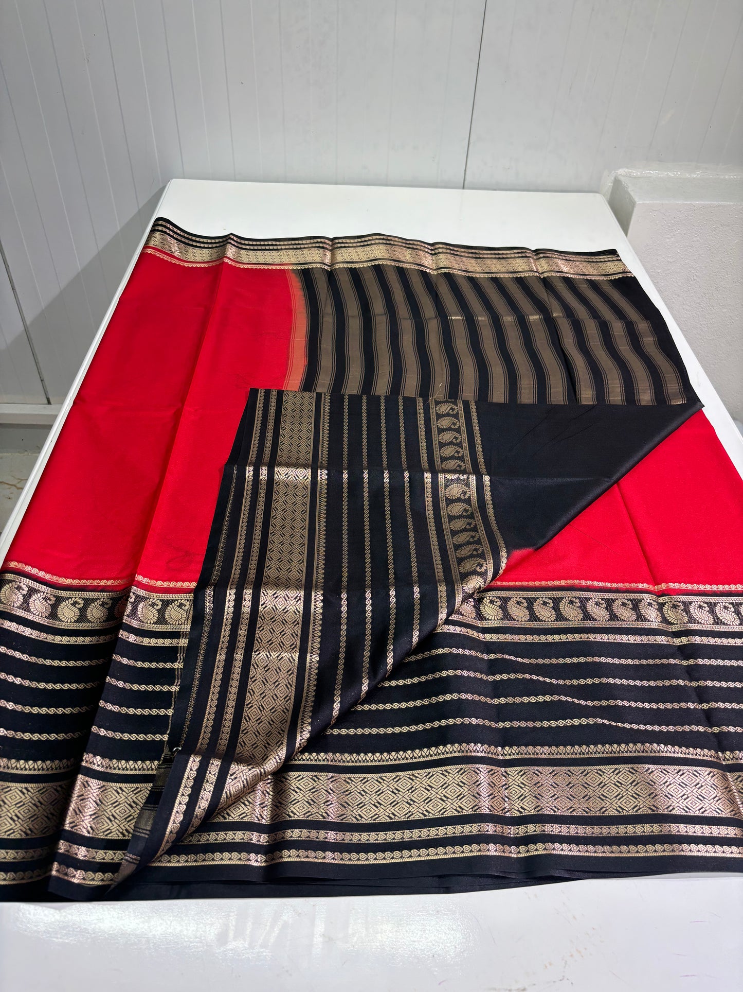 Semi Mysore Crepe (SS Big Mango Border)
