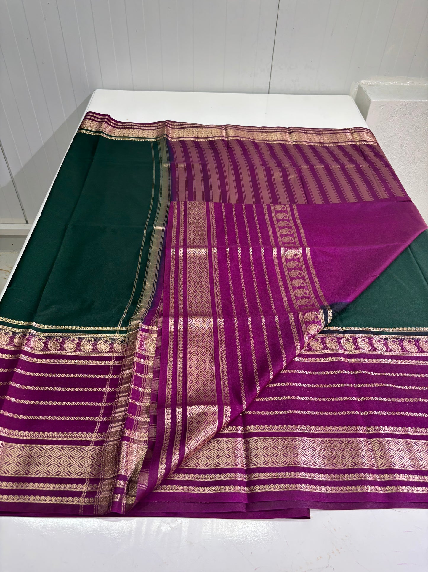 Semi Mysore Crepe (SS Big Mango Border)