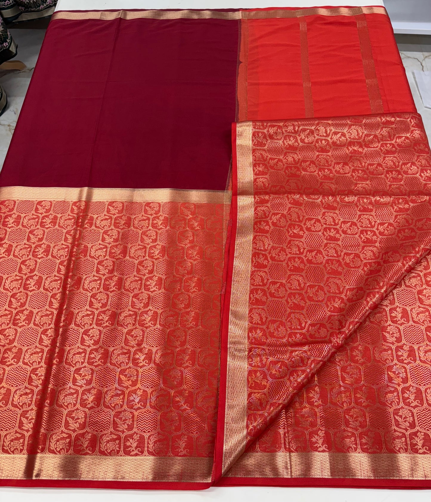 Semi Mysore Crepe (Half and Half Brocade)