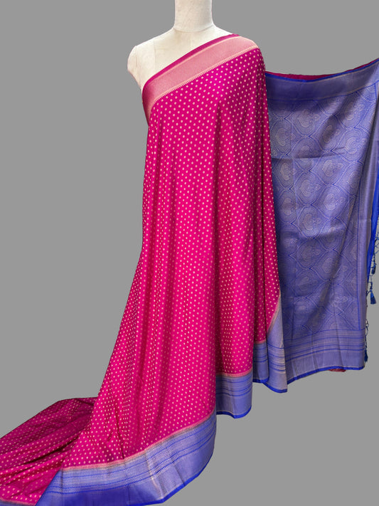 Banarasi Georgette (1000 Buttas and Ultra Rich Pallu - Contrast)