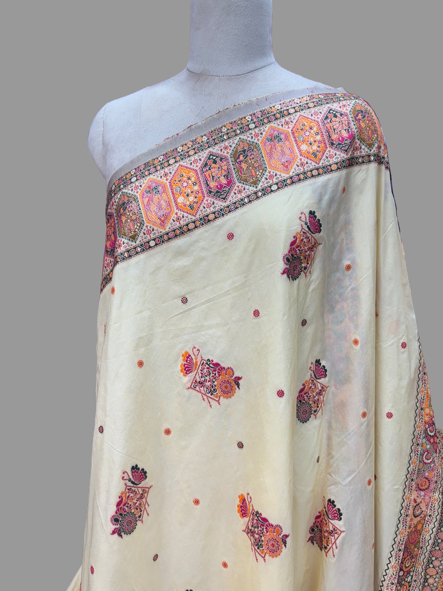 Kashmiri Pashmina Saree (Darbar Theme)