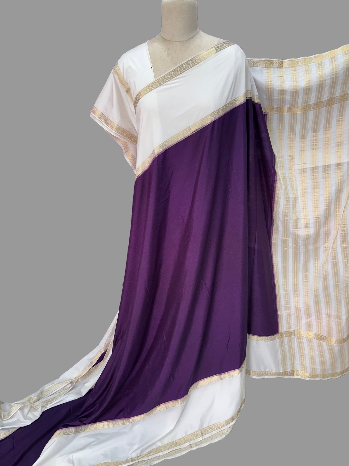 Semi Mysore Crepe (Piping Bentex Border)